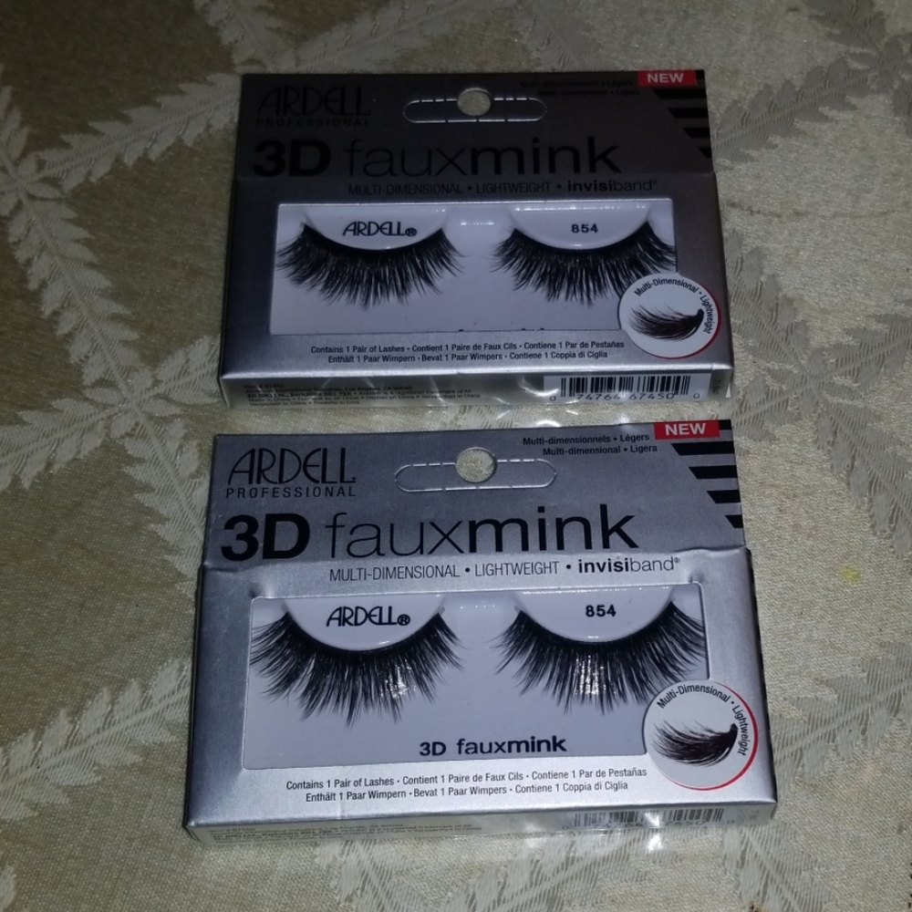 BUNDLE OF 2 ARDELL 3D FAUX MINK EYELASHES  #854
